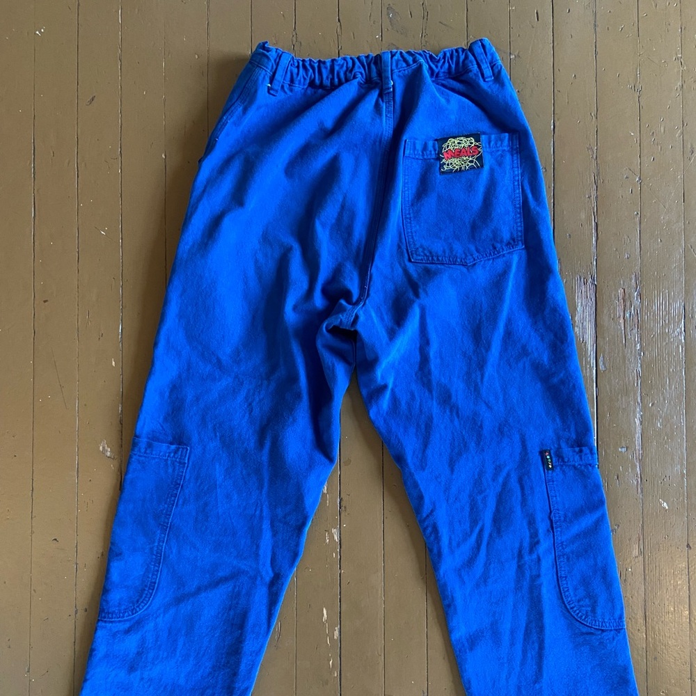 Blue High-Waist Relaxed Cargo Pants - Picture 3 of 8